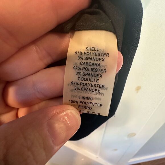 Vince Camuto Womens Short Cap Sleeve Sheath Dress Black Size 4 Pockets VC5M9838 - Picture 4 of 5